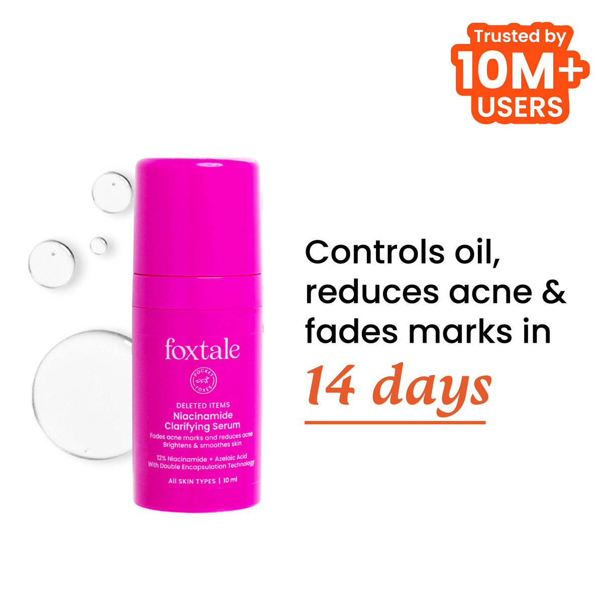 12% Niacinamide Brightening Face Serum, Fades Dark Spots & Acne marks, For Oil Control | Z8 - view 1