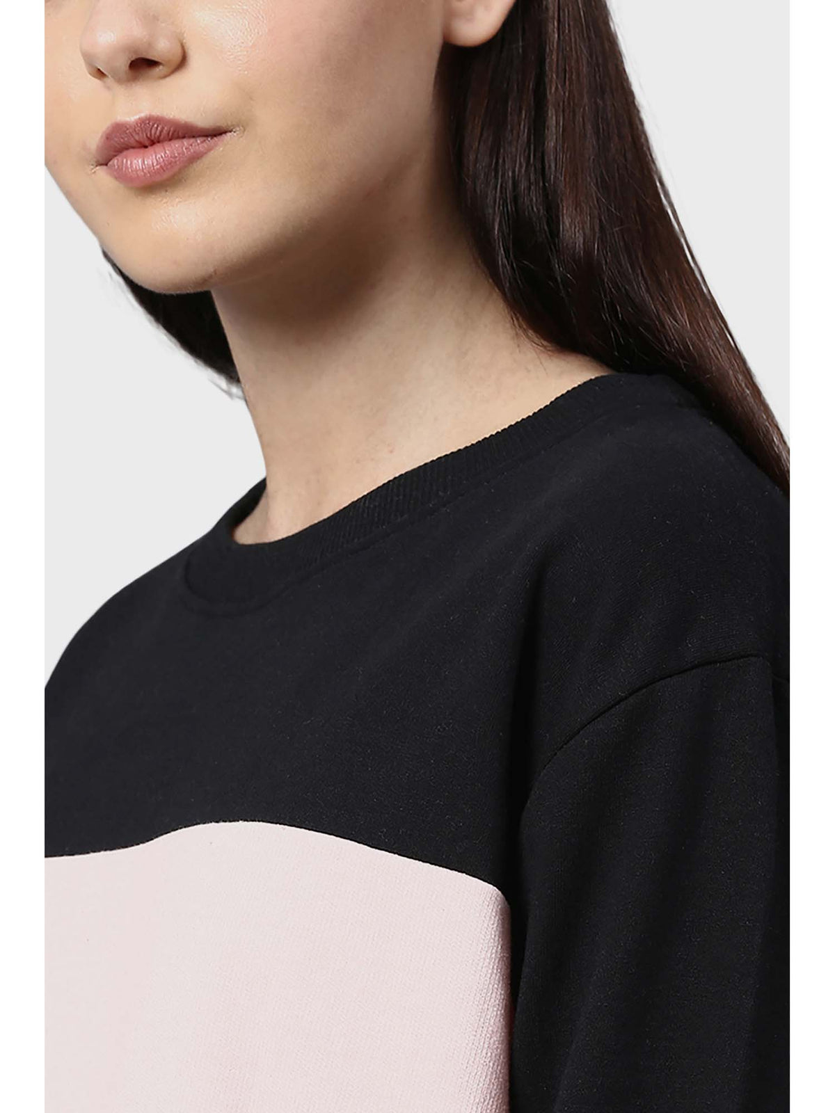Black Solid Sweatshirt | SS90 - view 5