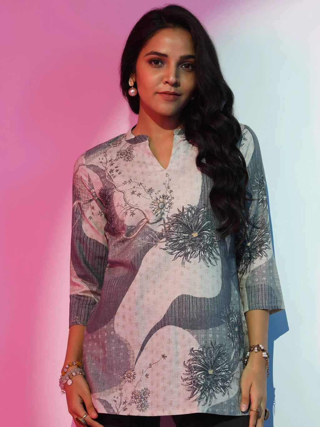 Gerua Off White Printed Straight Kurti P23