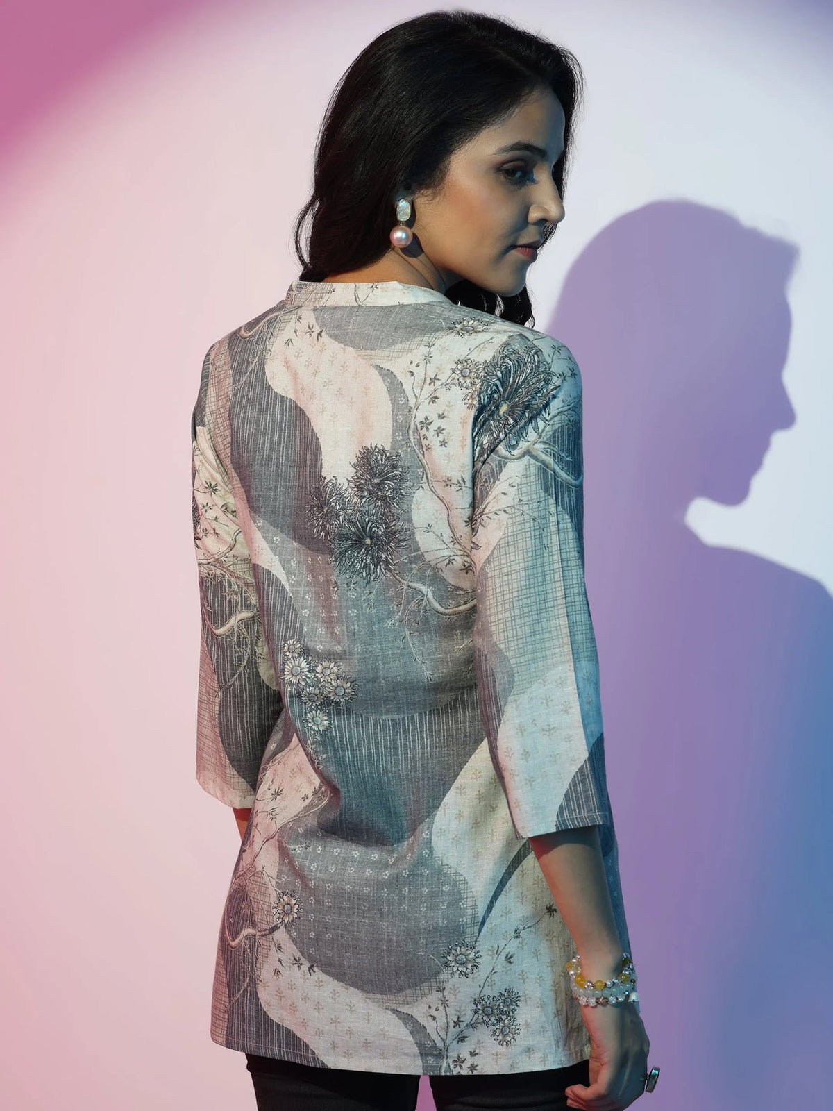 Gerua Off White Printed Straight Kurti P23