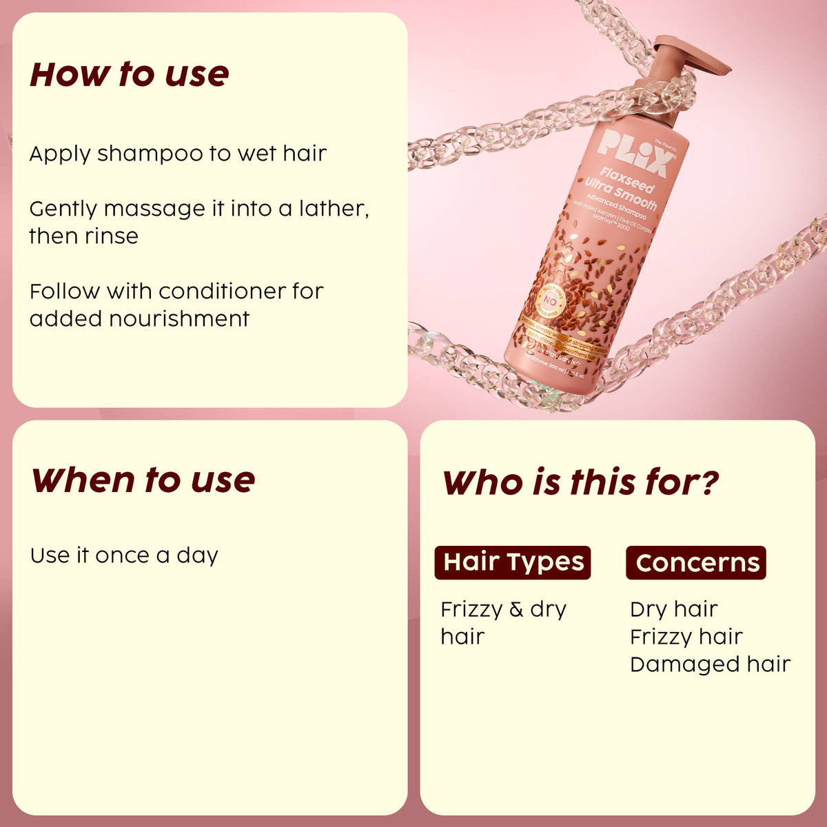 The Plant Fix Flaxseed Ultrasmooth Advanced Shampoo | PL1 - view 7