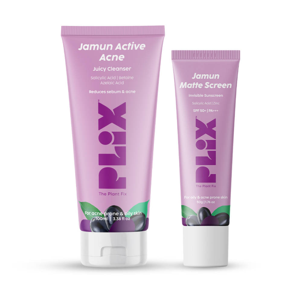 Jamun Active Acne Kit With Spf 50+ Sunscreen & Juicy Cleanser For Women & Men | PL1 - view 1
