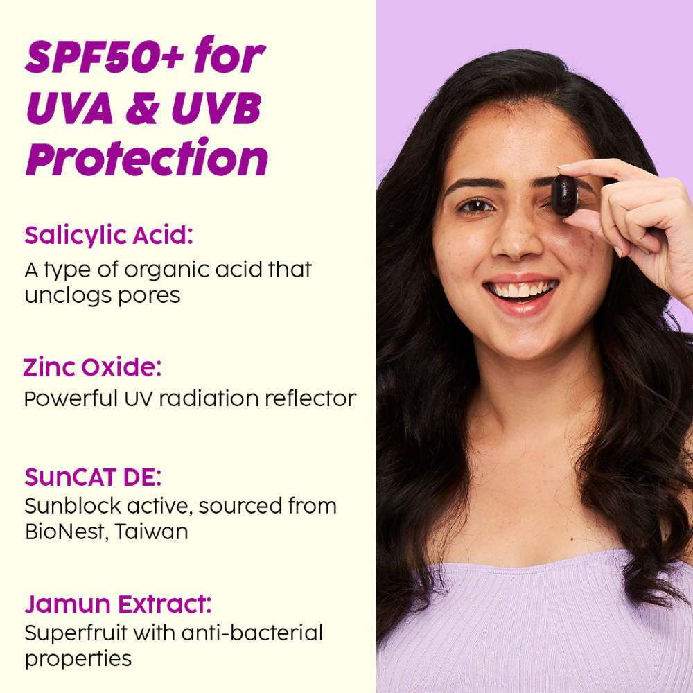Jamun Active Acne Kit With Spf 50+ Sunscreen & Juicy Cleanser For Women & Men | PL1 - view 5