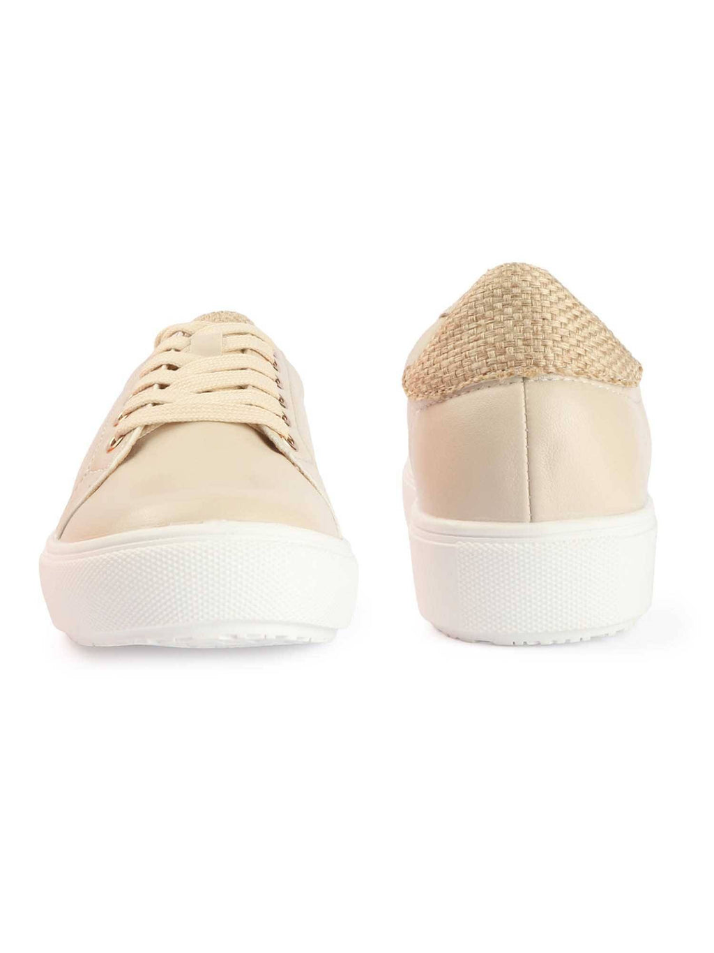 Lace-Up Beige Sneakers | SN09 - view 4