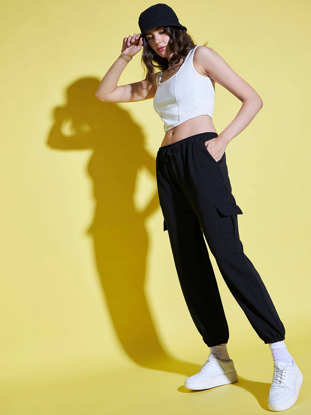 Women Lycra Brown Solid Joggers | WJ89 - view 17