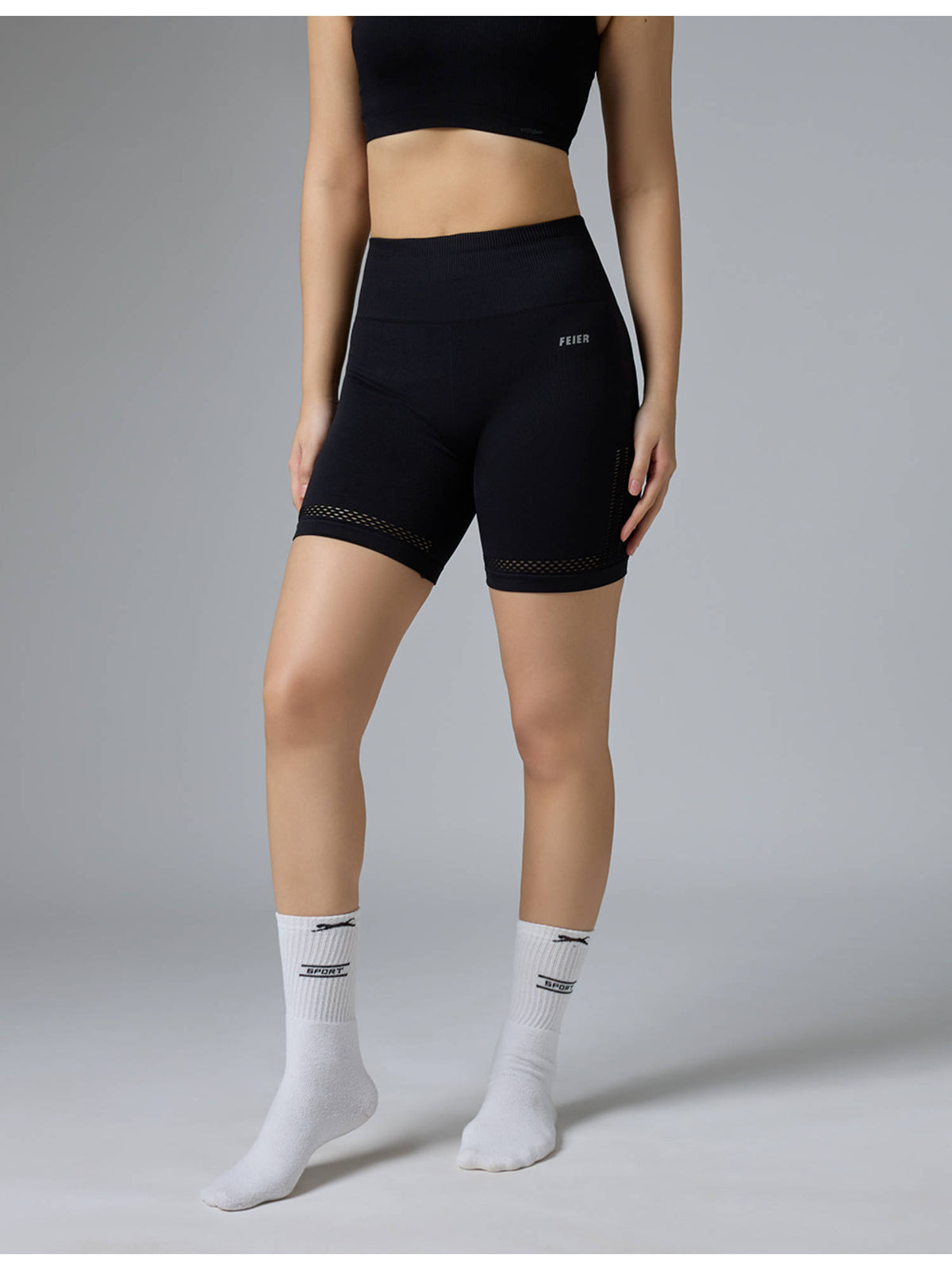 Black Airwave Bike Shorts - view 1