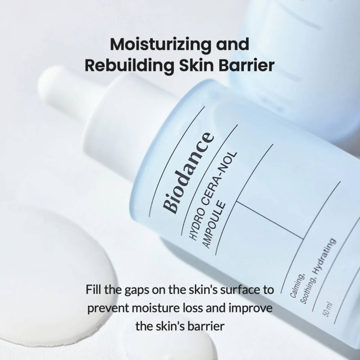 Hydro Cera-nol Ampoule, Moisturizing Korean Face Serum with Hyaluronic Acid & Ceramides | Z8 - view 3