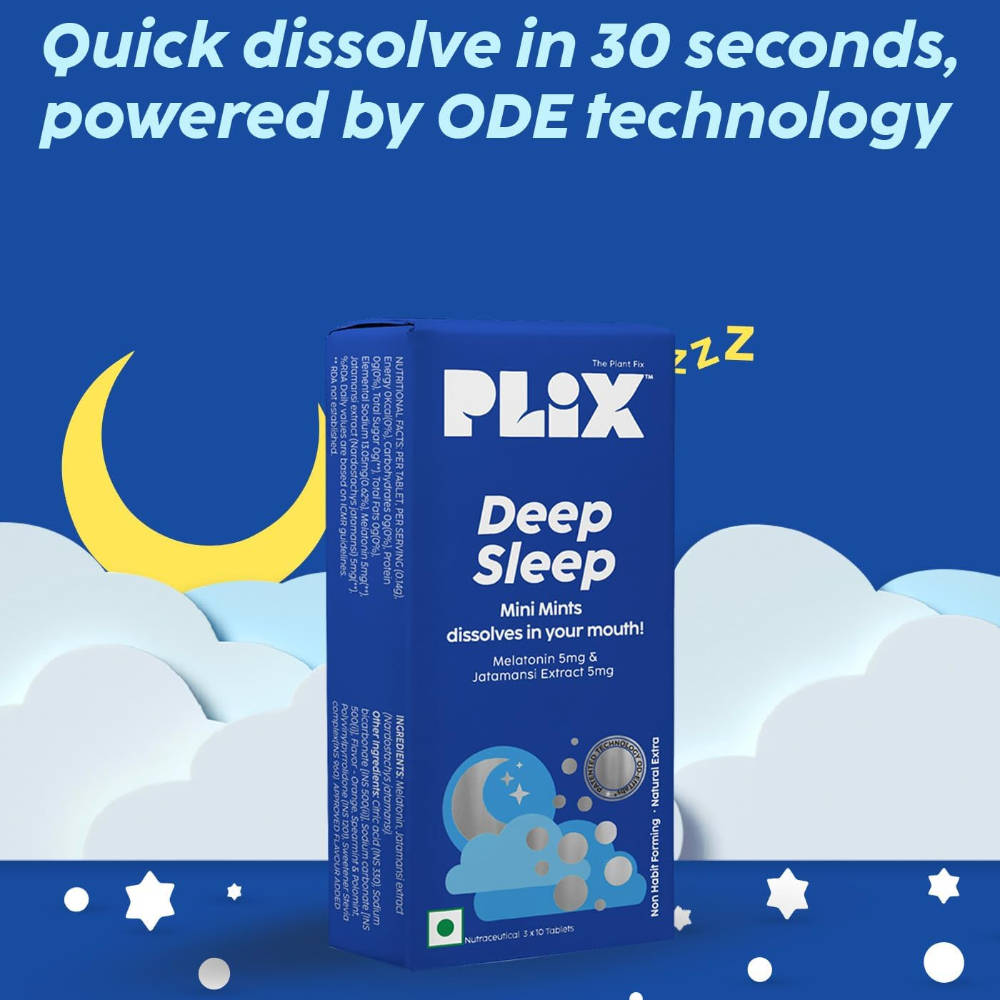 Deep Sleep with Melatonin, Oral Dissolving 30 Mini Mints for restful sleep, Jatamansi Extracts | PL1 - view 2