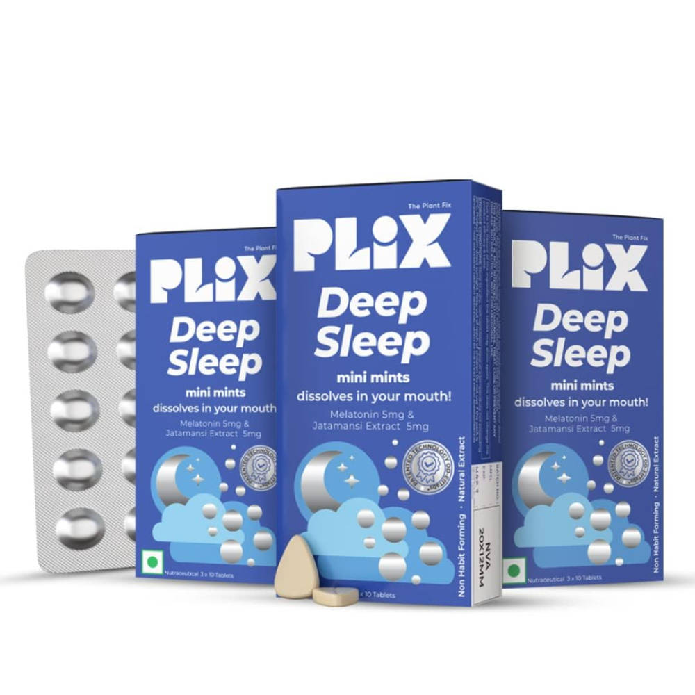 Deep Sleep with Melatonin, Oral Dissolving 30 Mini Mints for restful sleep, Jatamansi Extracts | PL1 - view 1