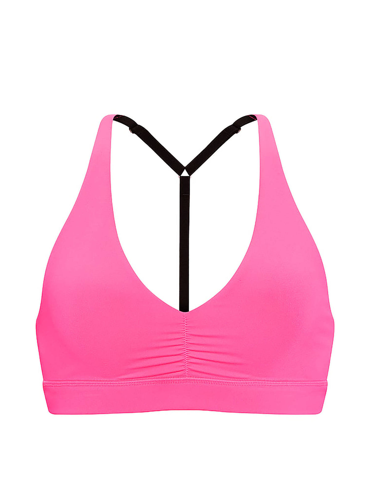 PINK Relay Ruched Plunge Sports Bra | sb09 - view 3