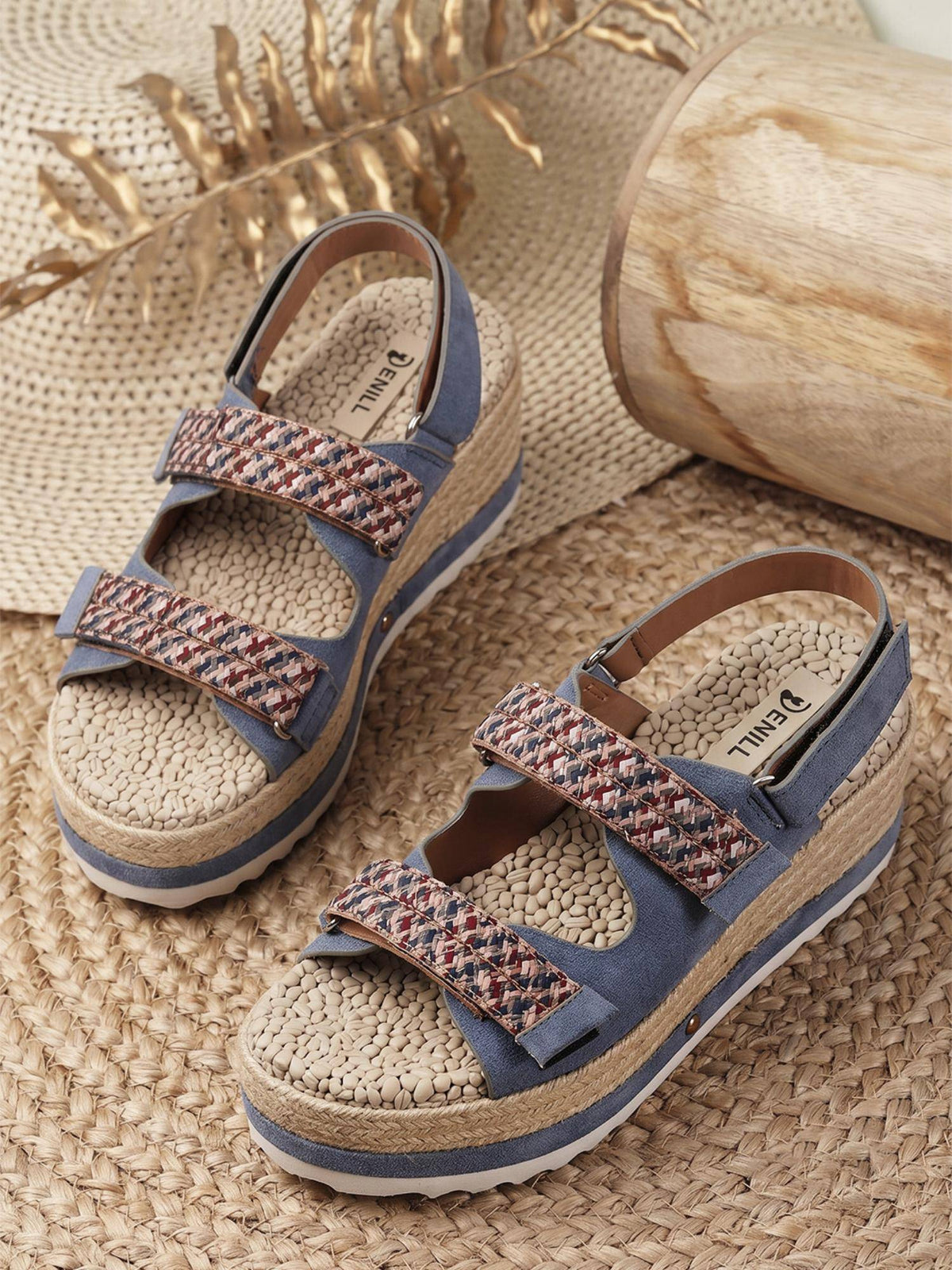 Blue Women's Woven Sandals | SD89 - view 5