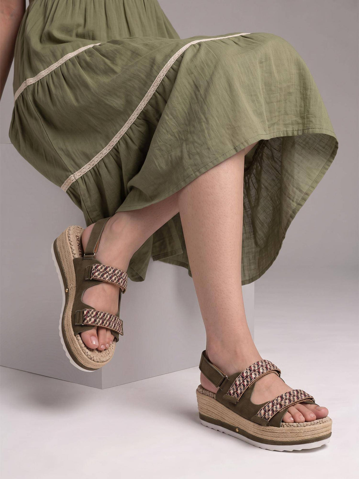 Blue Women's Woven Sandals | SD89 - view 16