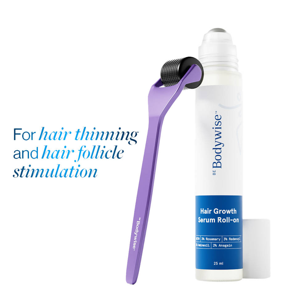 Hair Growth Kit - 3% Rosemary Hair Growth Serum Roll-On & Derma Roller Combo | BWS9 - view 1