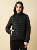 Beige Relax Fit Full Sleeves Solid Puffer Jacket | JC78 - view 8