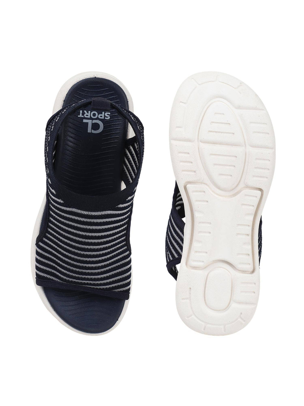 Women Black Knitted Slip-On Wedge Sandals | SD89 - view 15
