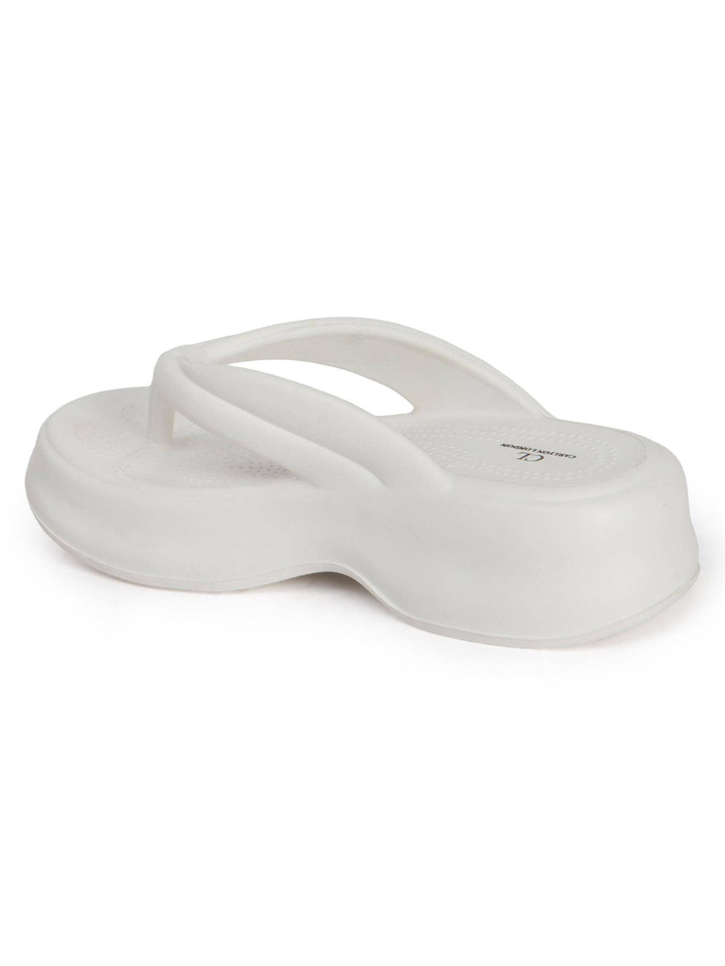 Women Black Comfortable Wedge Thong Sandals | SD89 - view 21