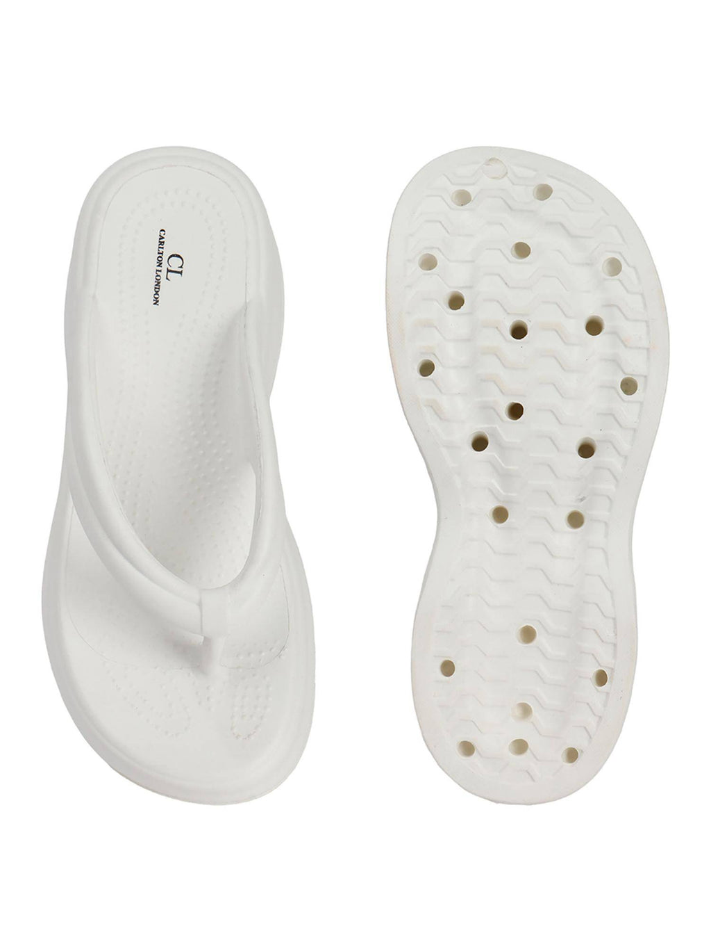 Women Black Comfortable Wedge Thong Sandals | SD89 - view 24