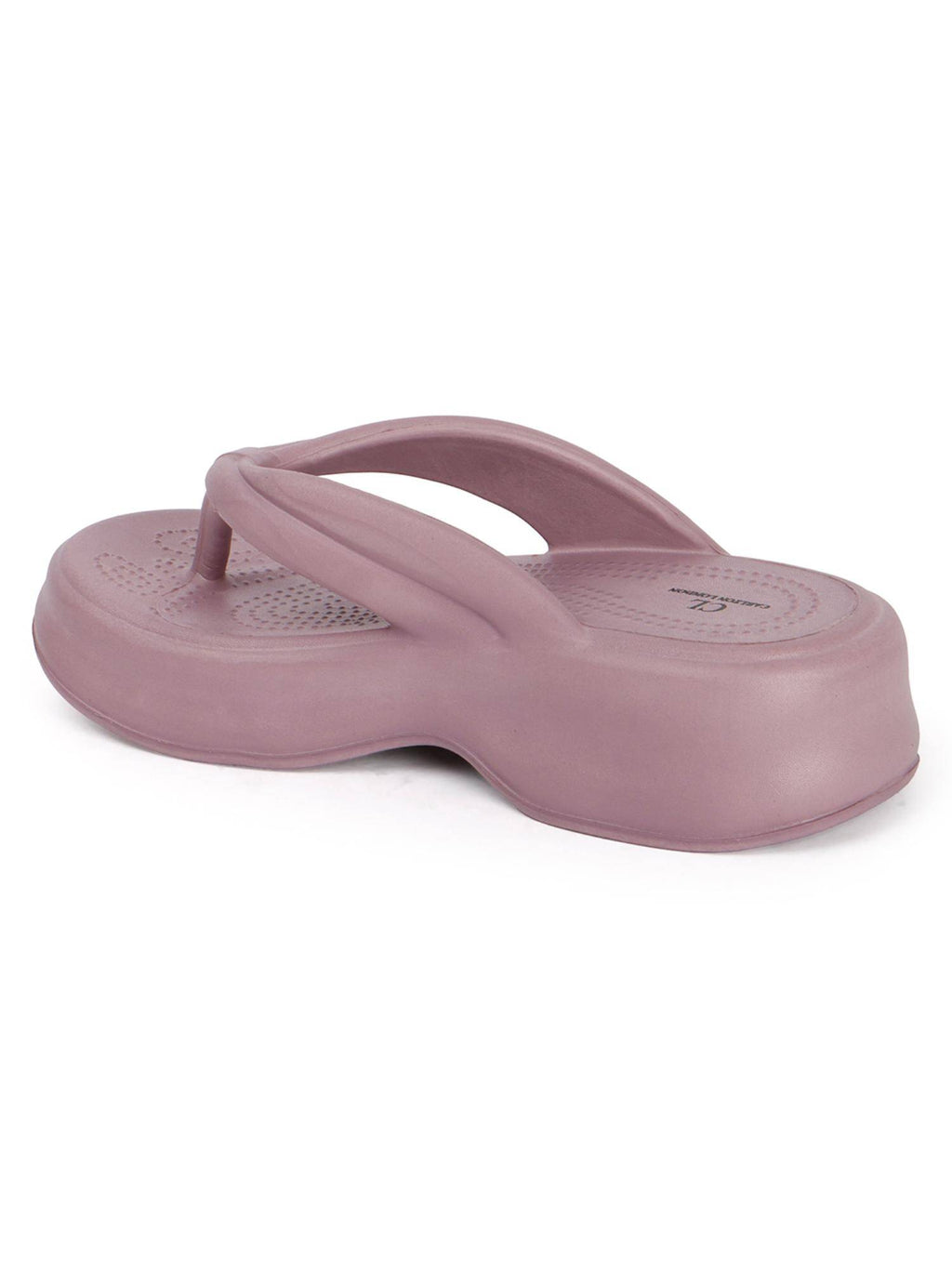 Women Black Comfortable Wedge Thong Sandals | SD89 - view 29
