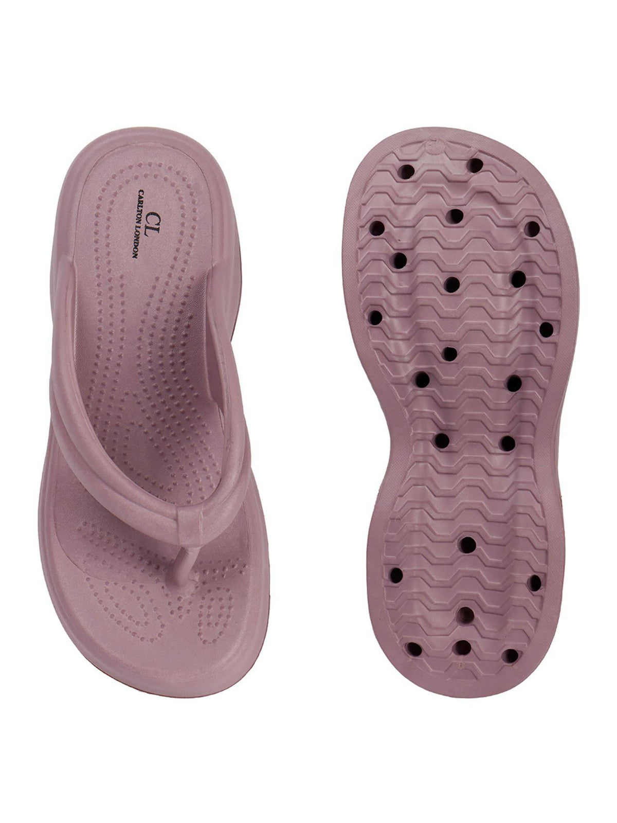 Women Black Comfortable Wedge Thong Sandals | SD89 - view 32