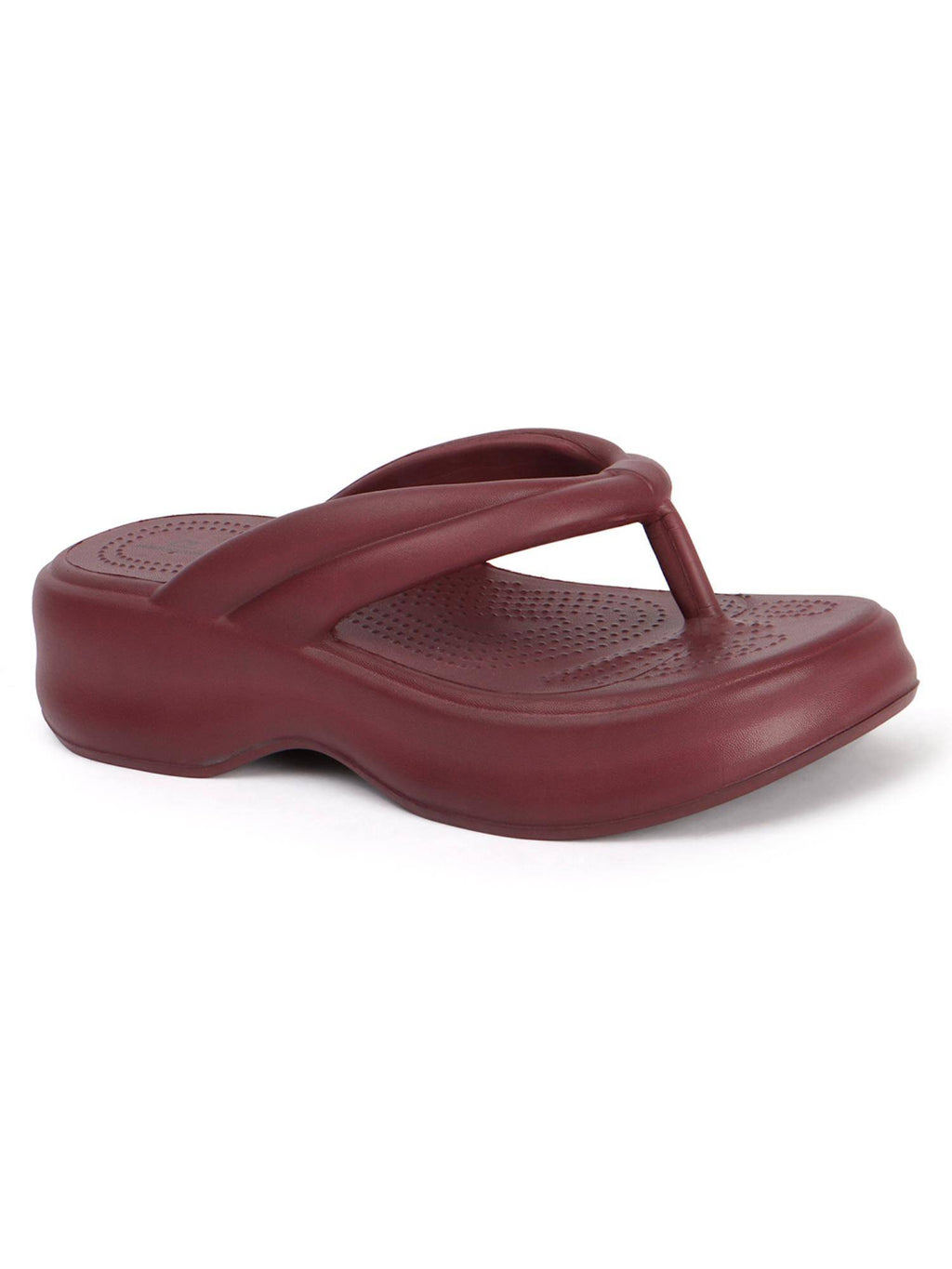 Women Black Comfortable Wedge Thong Sandals | SD89 - view 11