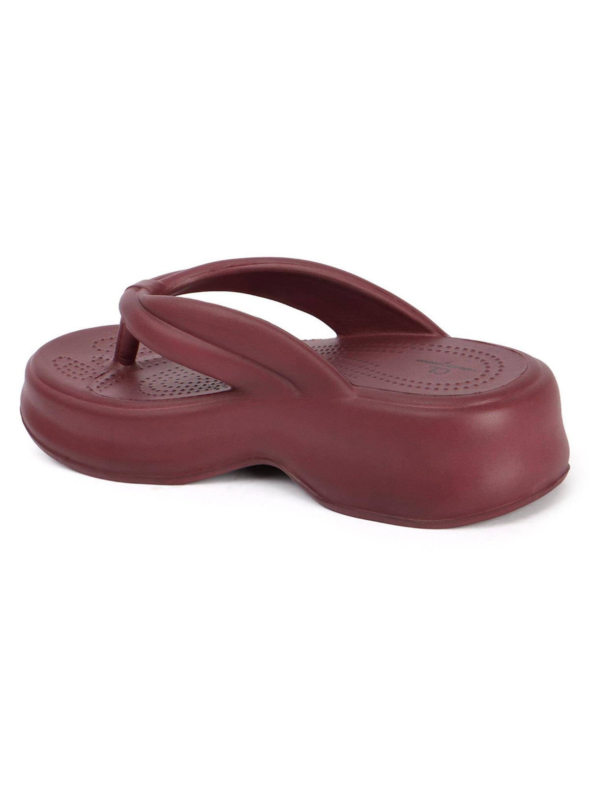 Women Black Comfortable Wedge Thong Sandals | SD89 - view 13