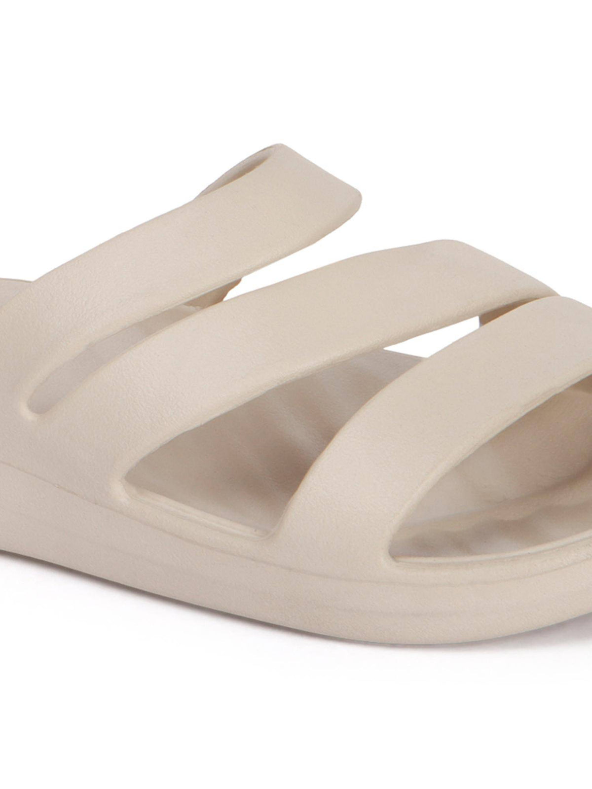 Women Beige Three-Strap Platform Comfort Sandals | SD89 - view 7
