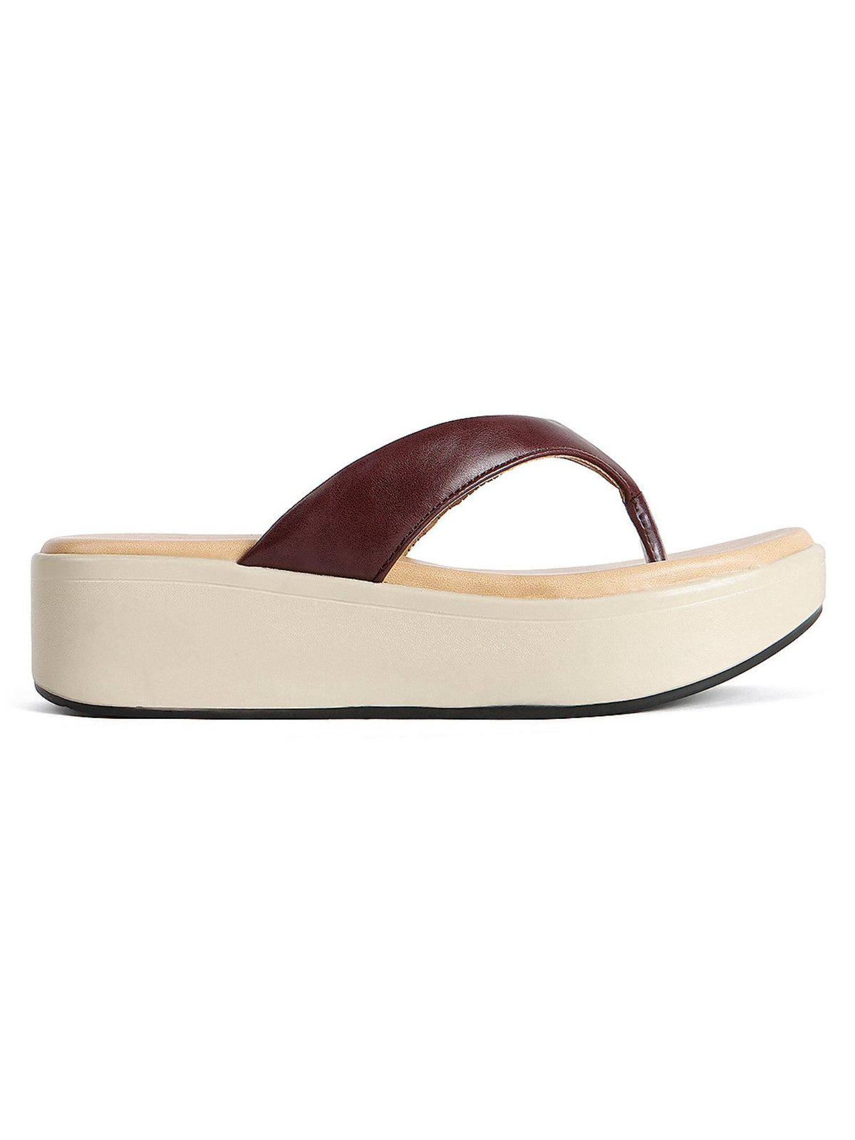 Women Maroon Adjustable Strap Comfort Sandals | SD89 - view 6