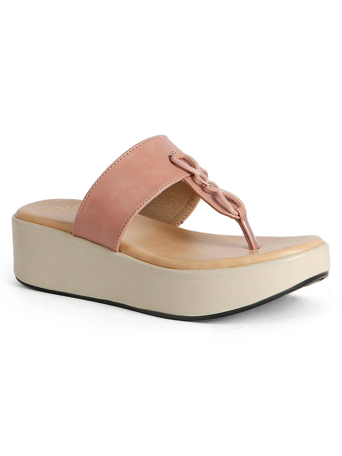 Women Maroon Knot Detail Toe-Post Sandals | SD89 - view 11