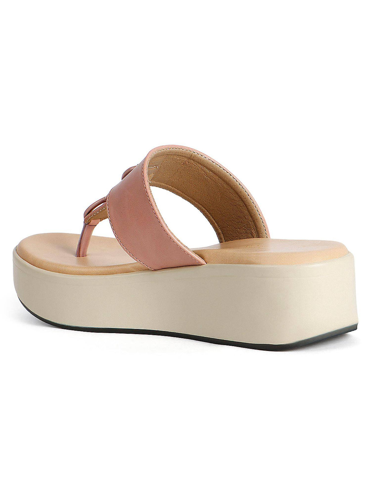 Women Maroon Knot Detail Toe-Post Sandals | SD89 - view 13