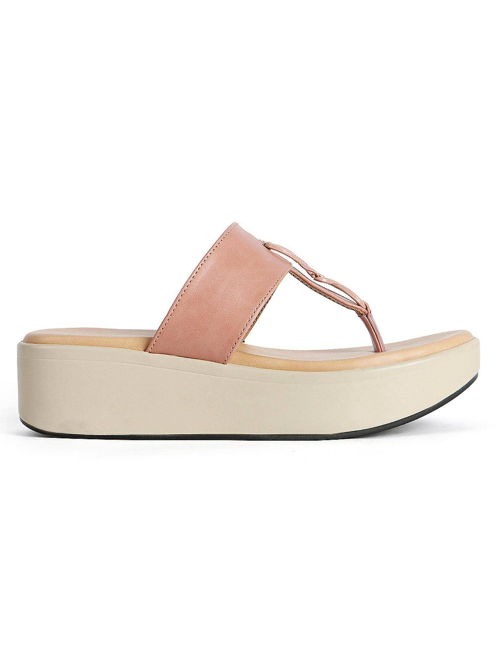 Women Maroon Knot Detail Toe-Post Sandals | SD89 - view 14