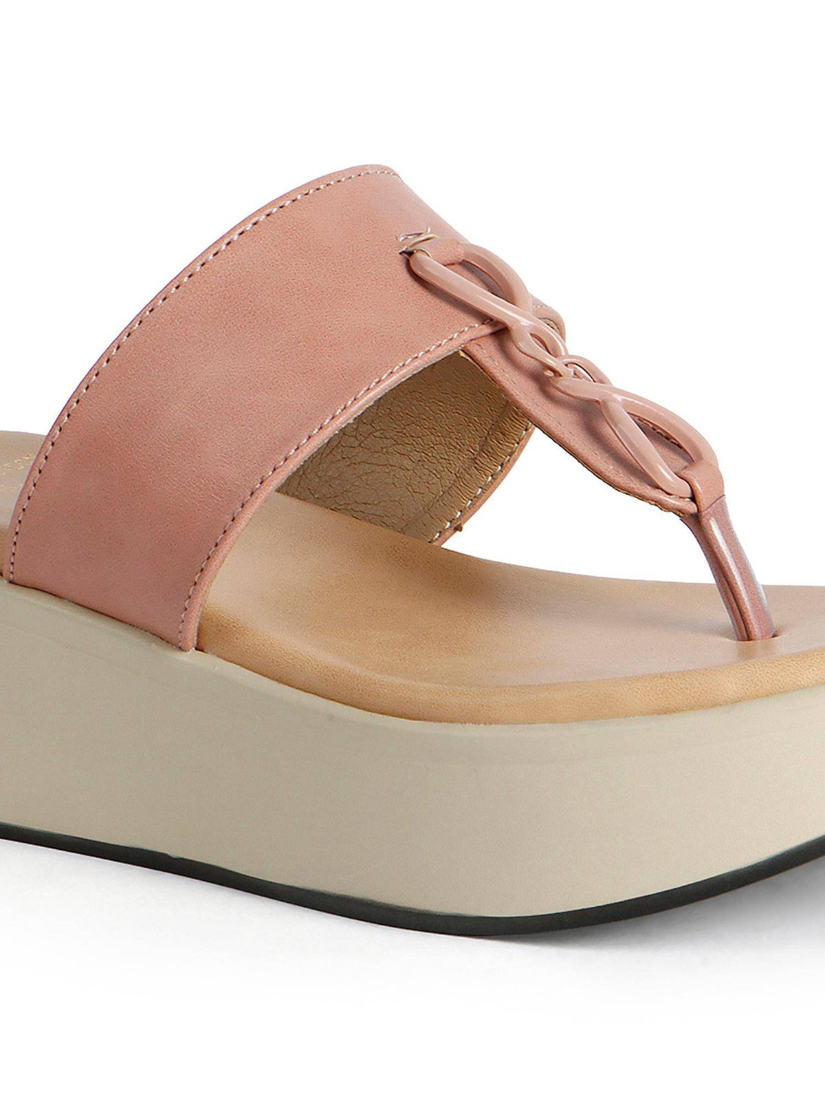 Women Maroon Knot Detail Toe-Post Sandals | SD89 - view 15