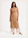 Green Printed Cotton Slim Fit Kurta | U3S - view 25