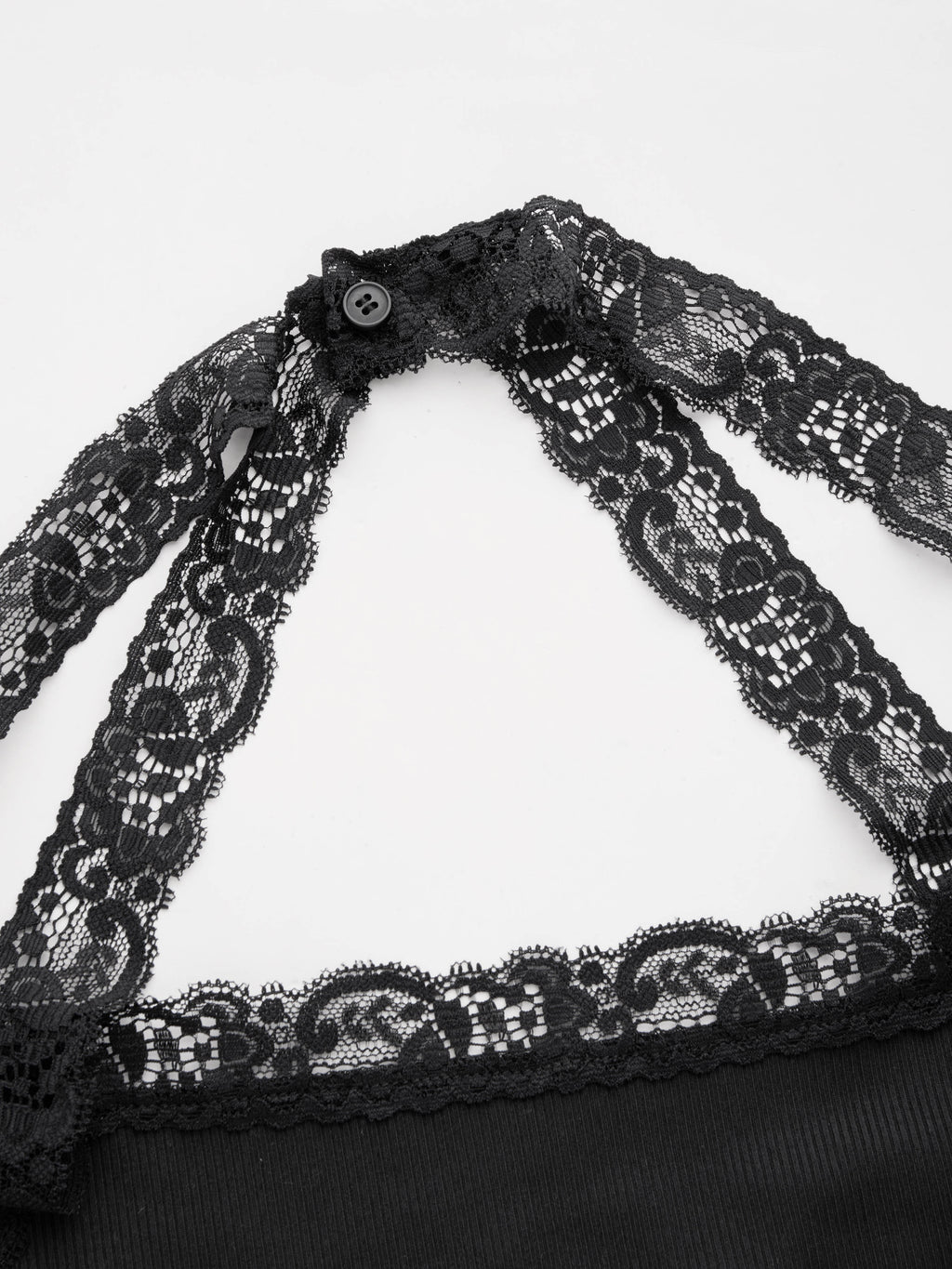 Halter Neckline Lace Trim Top | HT67 - view 9