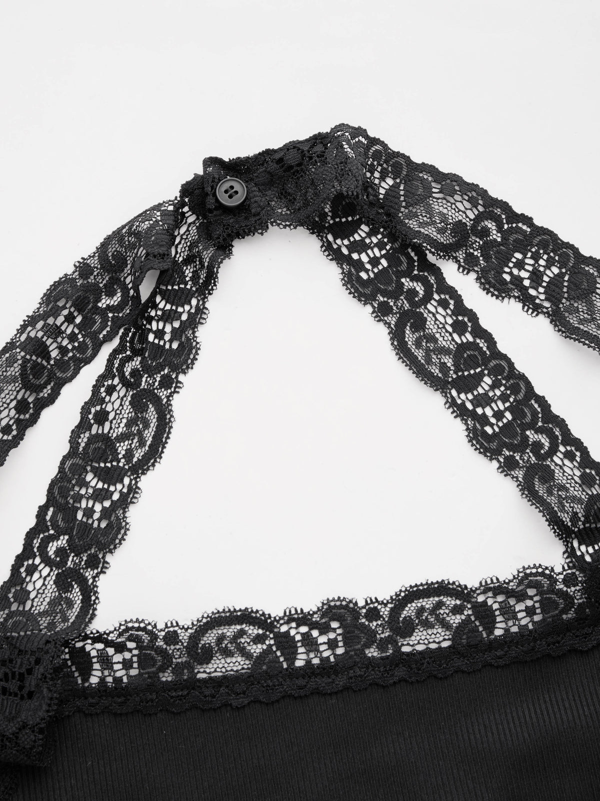 Halter Neckline Lace Trim Top | HT67 - view 9