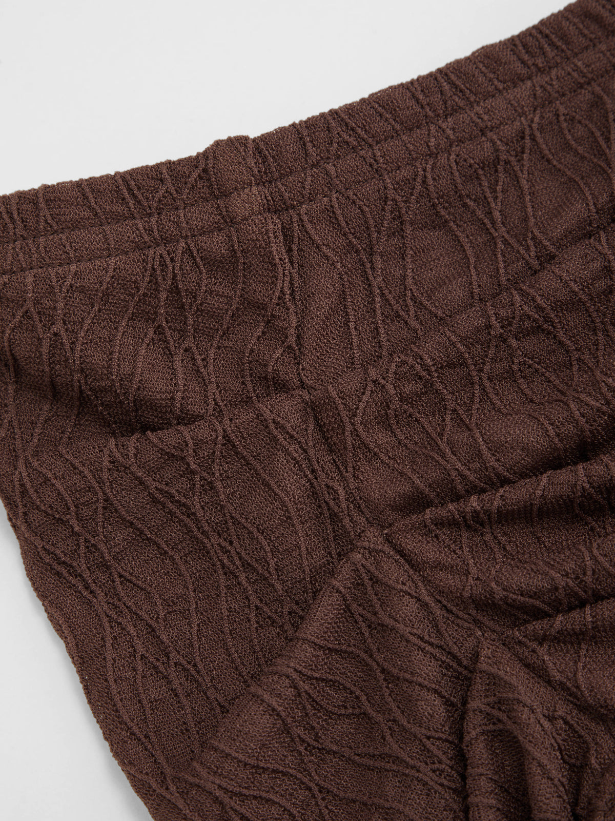 Mesh Texture Drawstring Ruffle Bandeau Top | TT90 - view 7