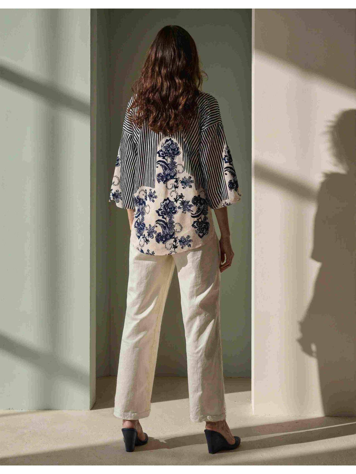 Naina Dual Stripes Printed Shirt | S67 - view 2
