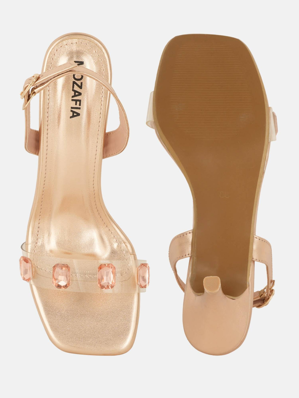 Women Gold Buckle Sandals | H78 - view 5