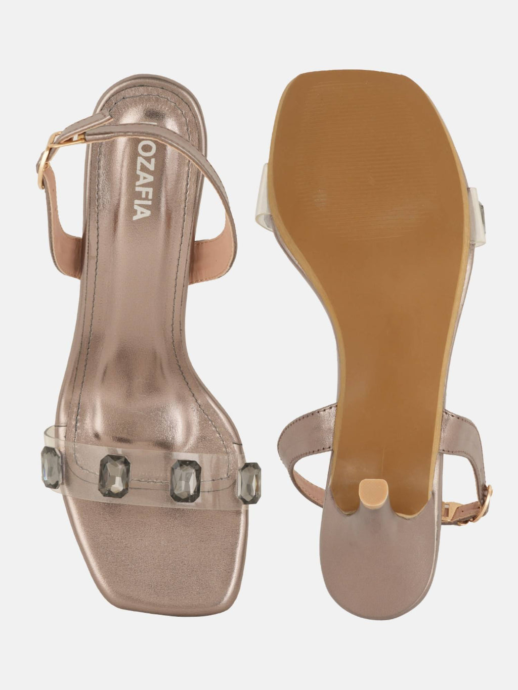 Women Gold Buckle Sandals | H78 - view 10