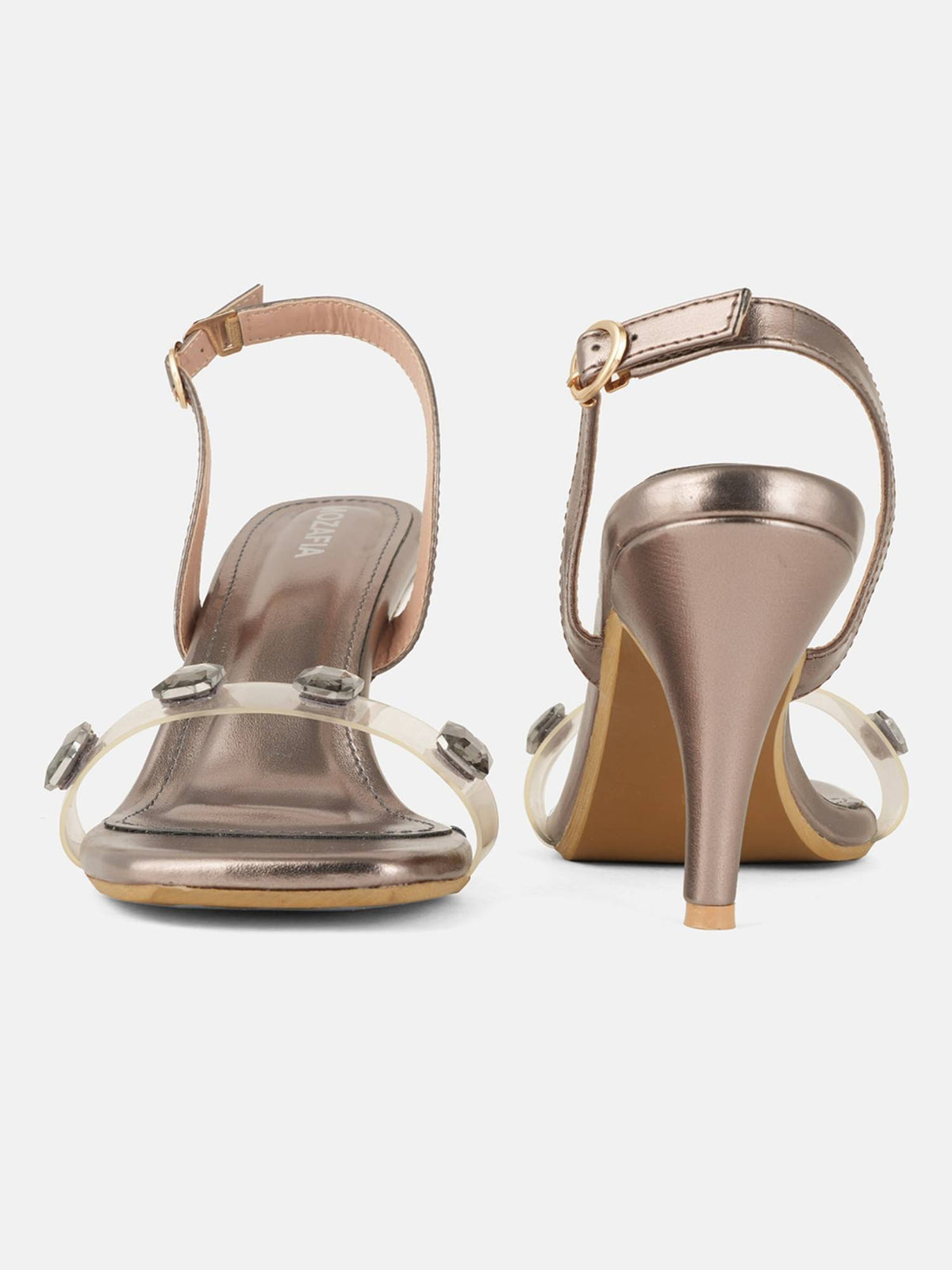 Women Gold Buckle Sandals | H78 - view 11