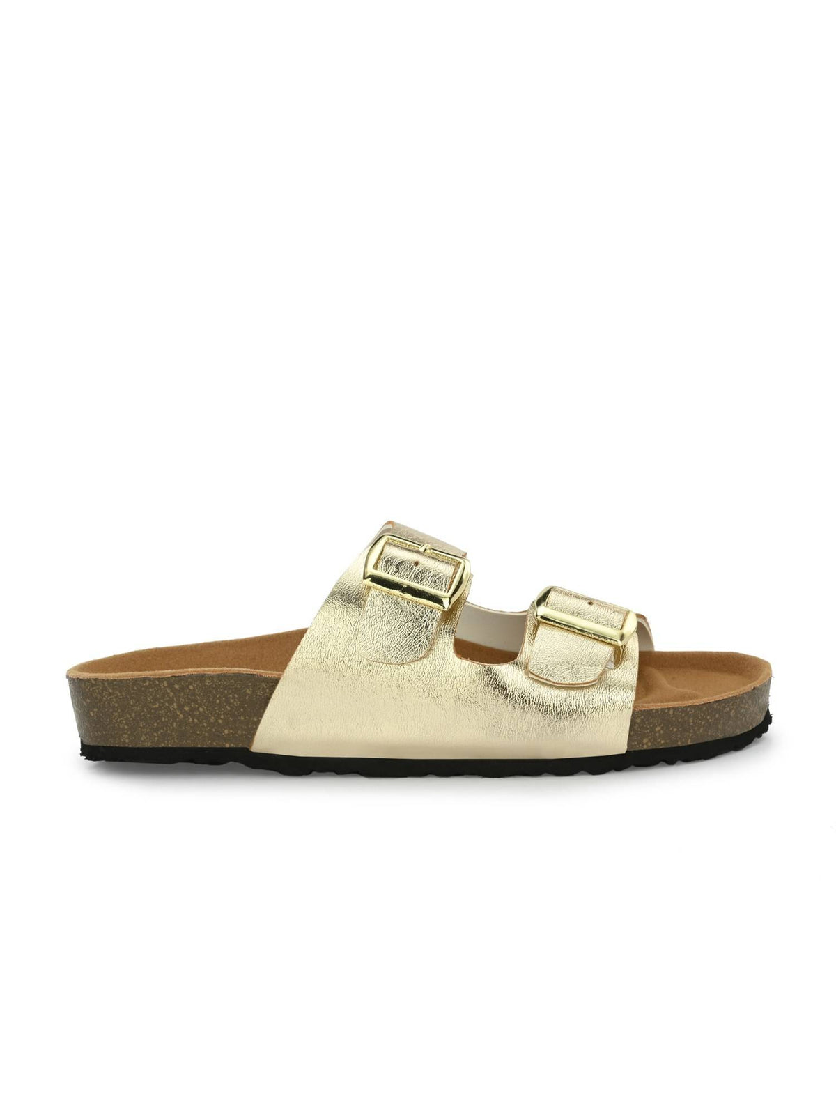 Women Gold Slip On Sandals | SD89 - view 5