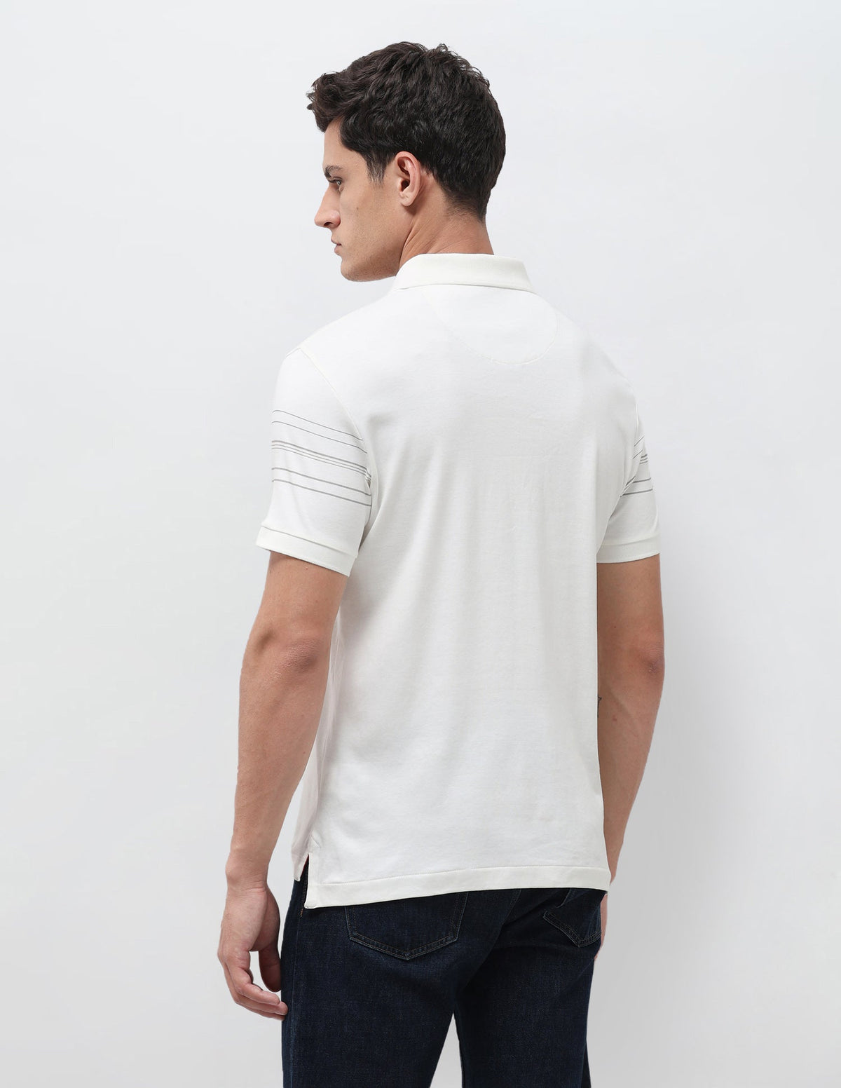 Vertical Striped Slim Fit Polo Shirt USP0