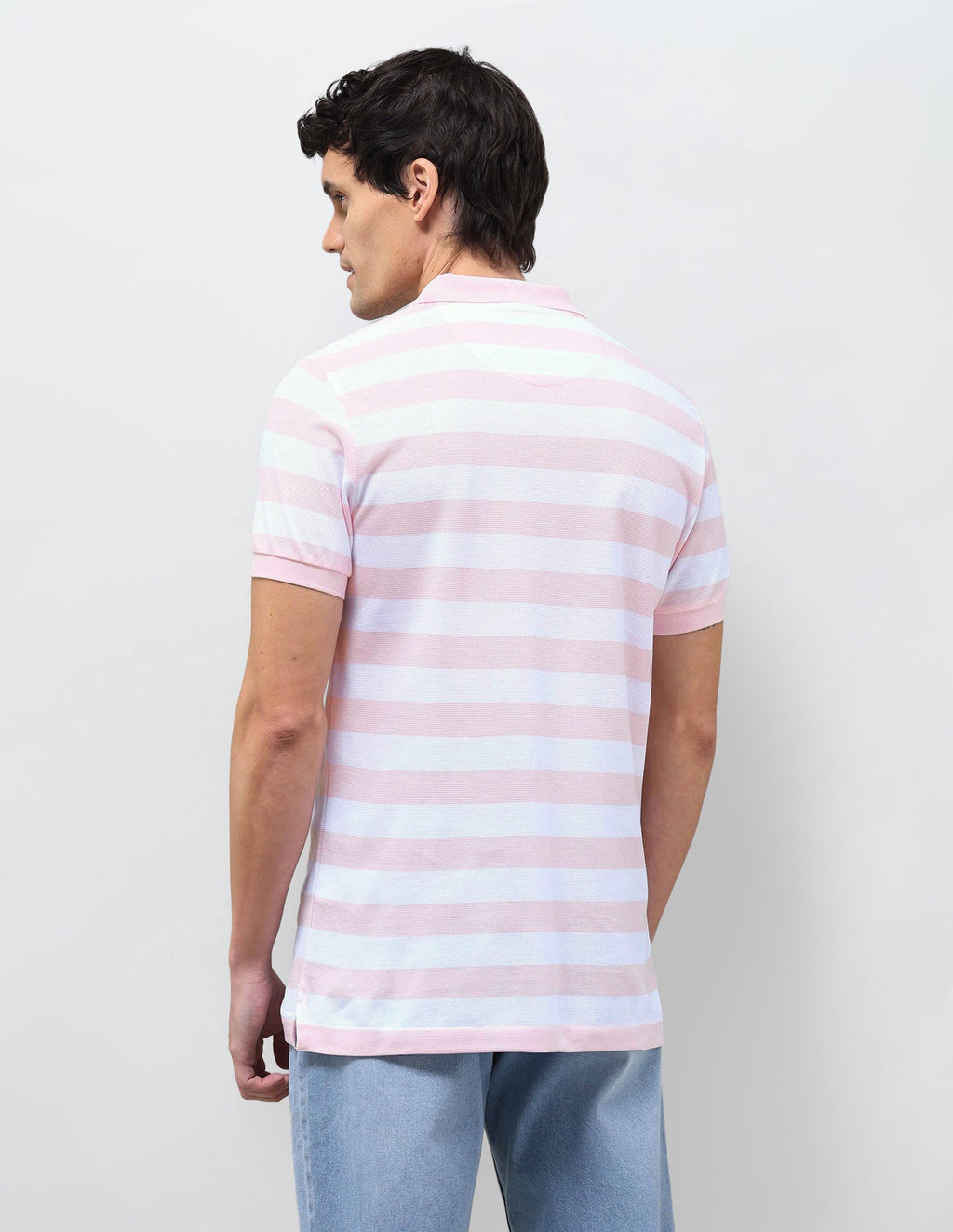Horizontal Striped Slim Fit Polo Shirt USP0