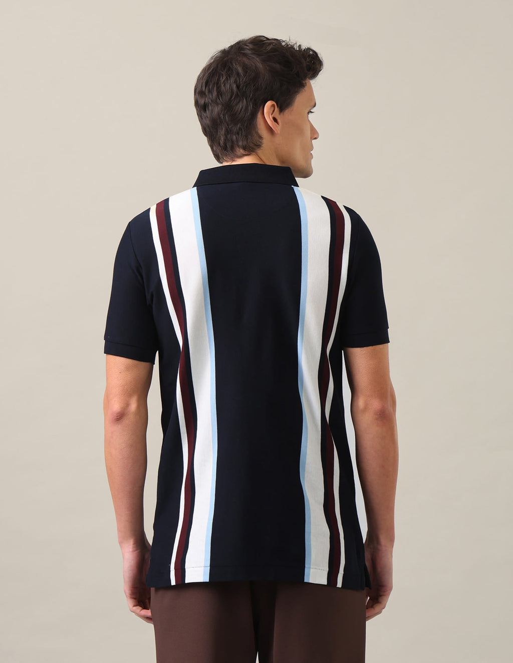 Vertical Striped Slim Fit Polo Shirt USP0