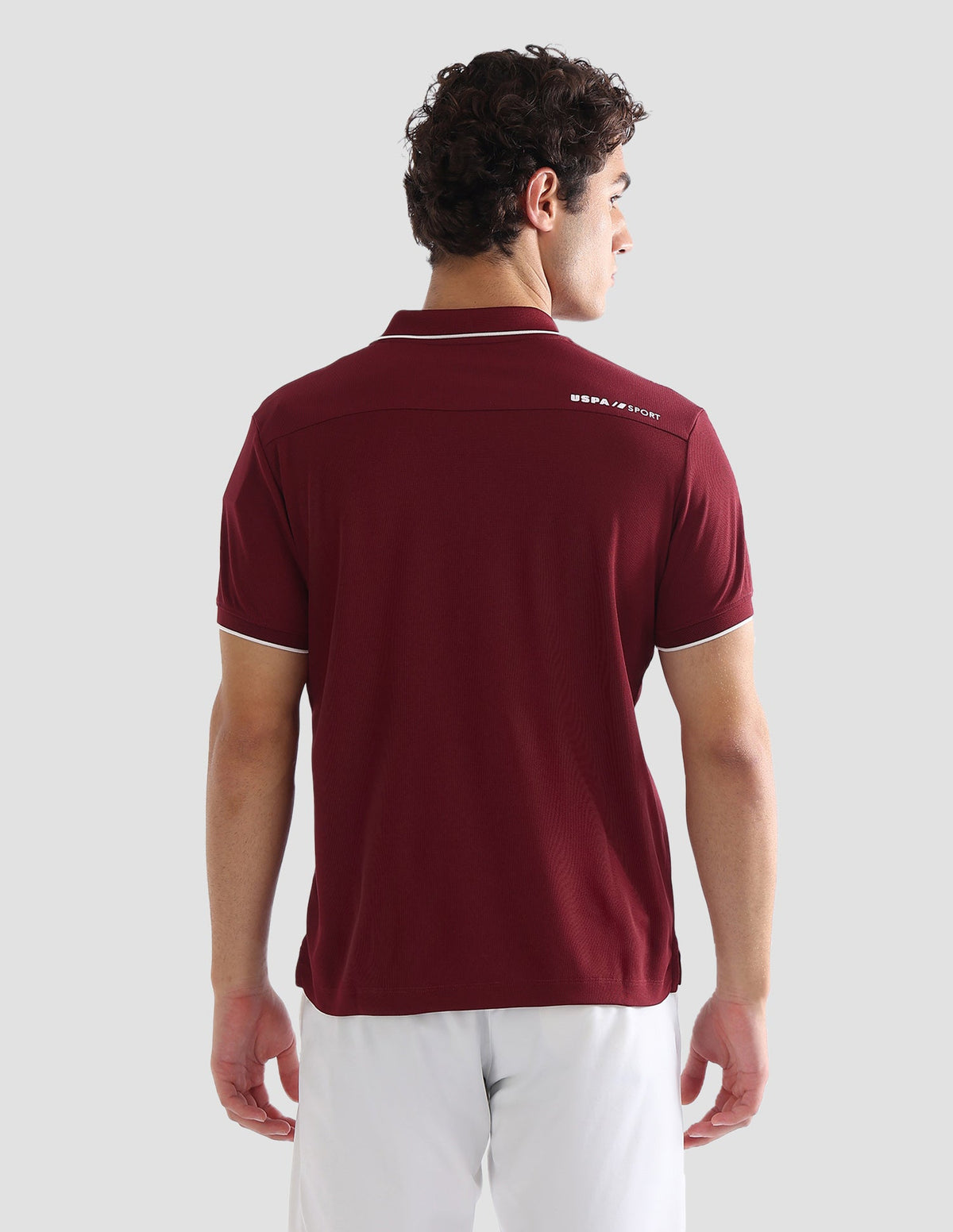 Solid Slim Fit Active Polo Shirt USP0