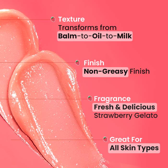 Strawberry Dew Cleansing Balm for Dewy Skin