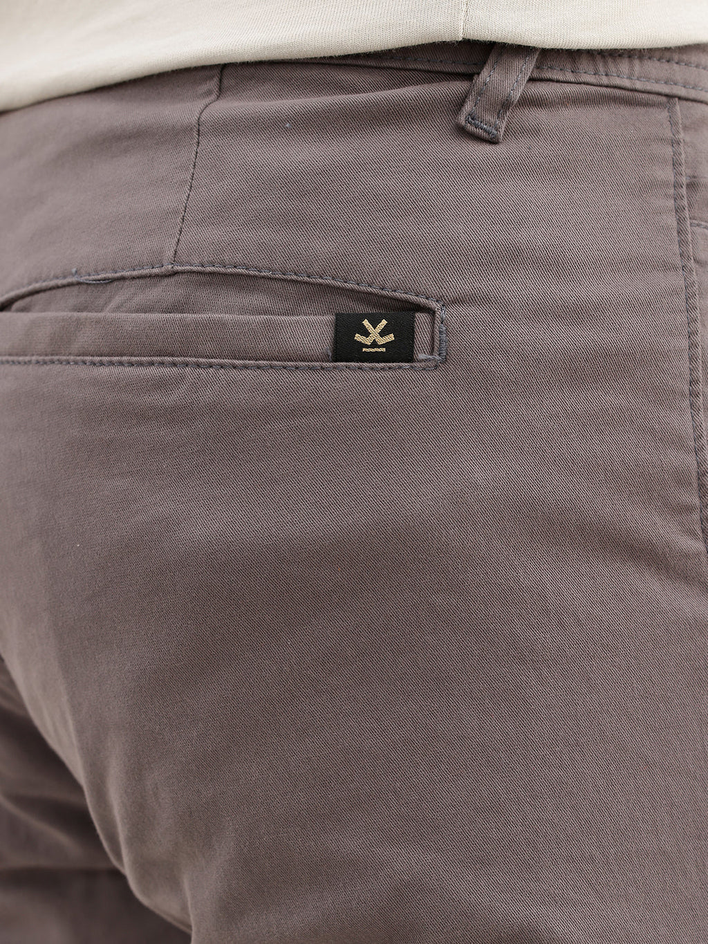 Classic Solid Straight Fit Trousers | Dark Grey