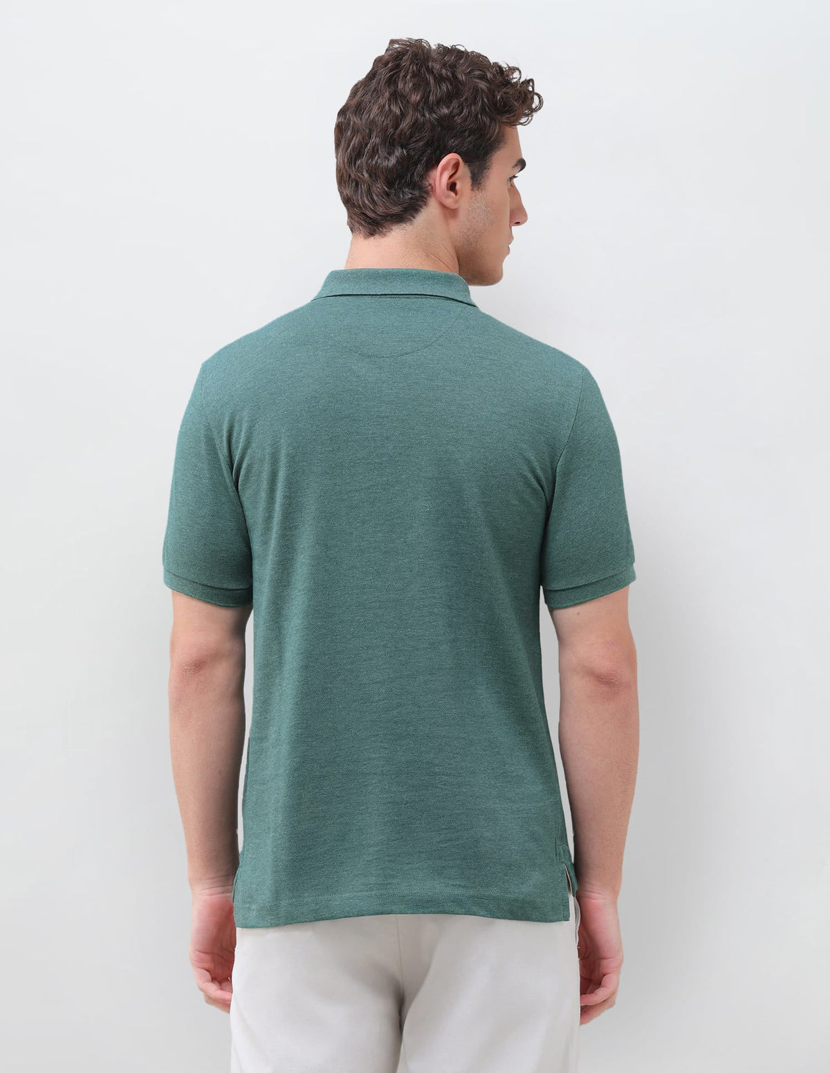 Solid Slim Fit Polo Shirt USP0