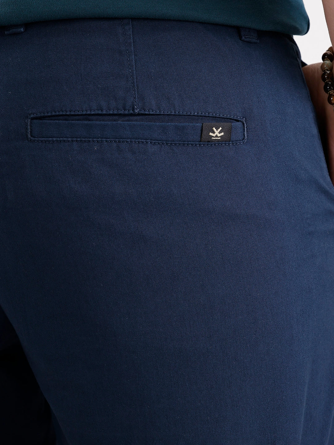 Solid Slim Fit Trouser | Navy Blue