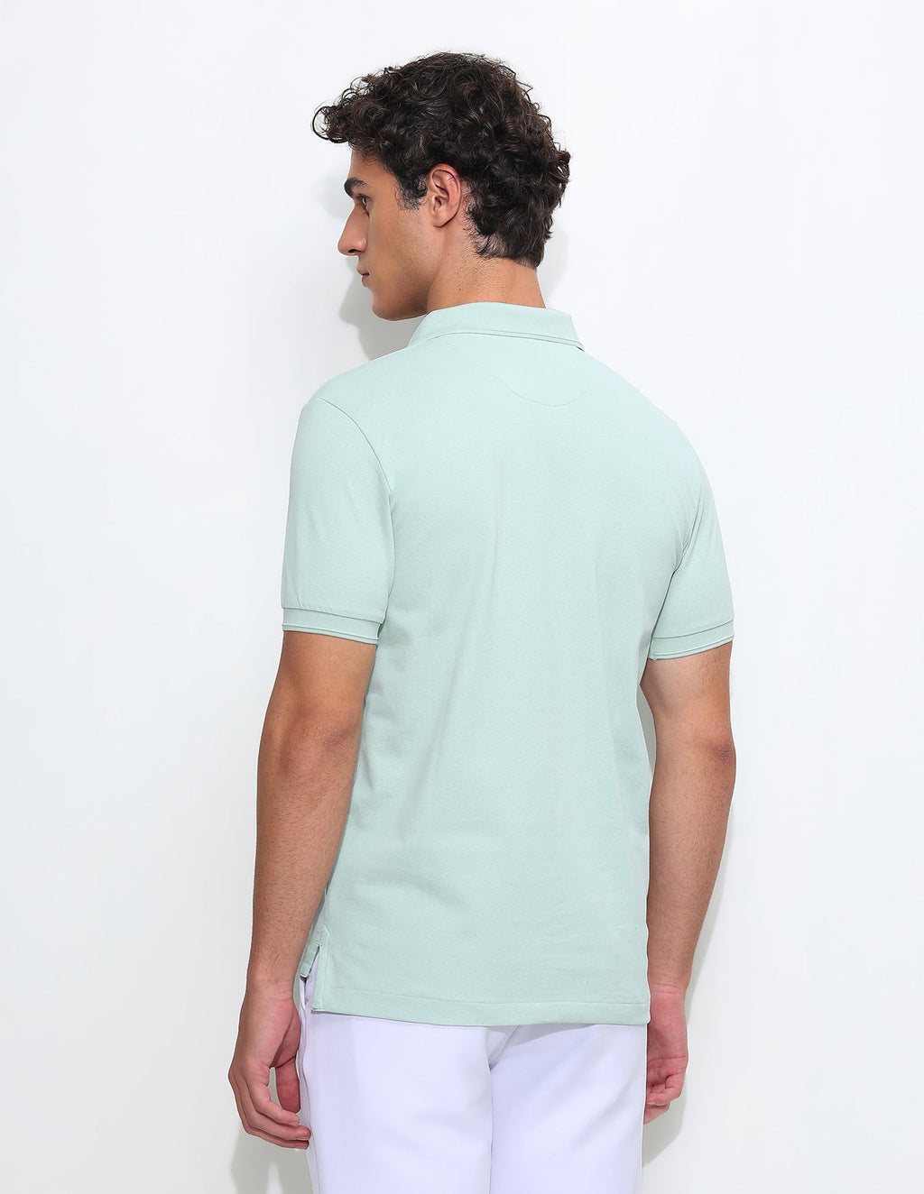 Solid Slim Fit Polo Shirt USP0