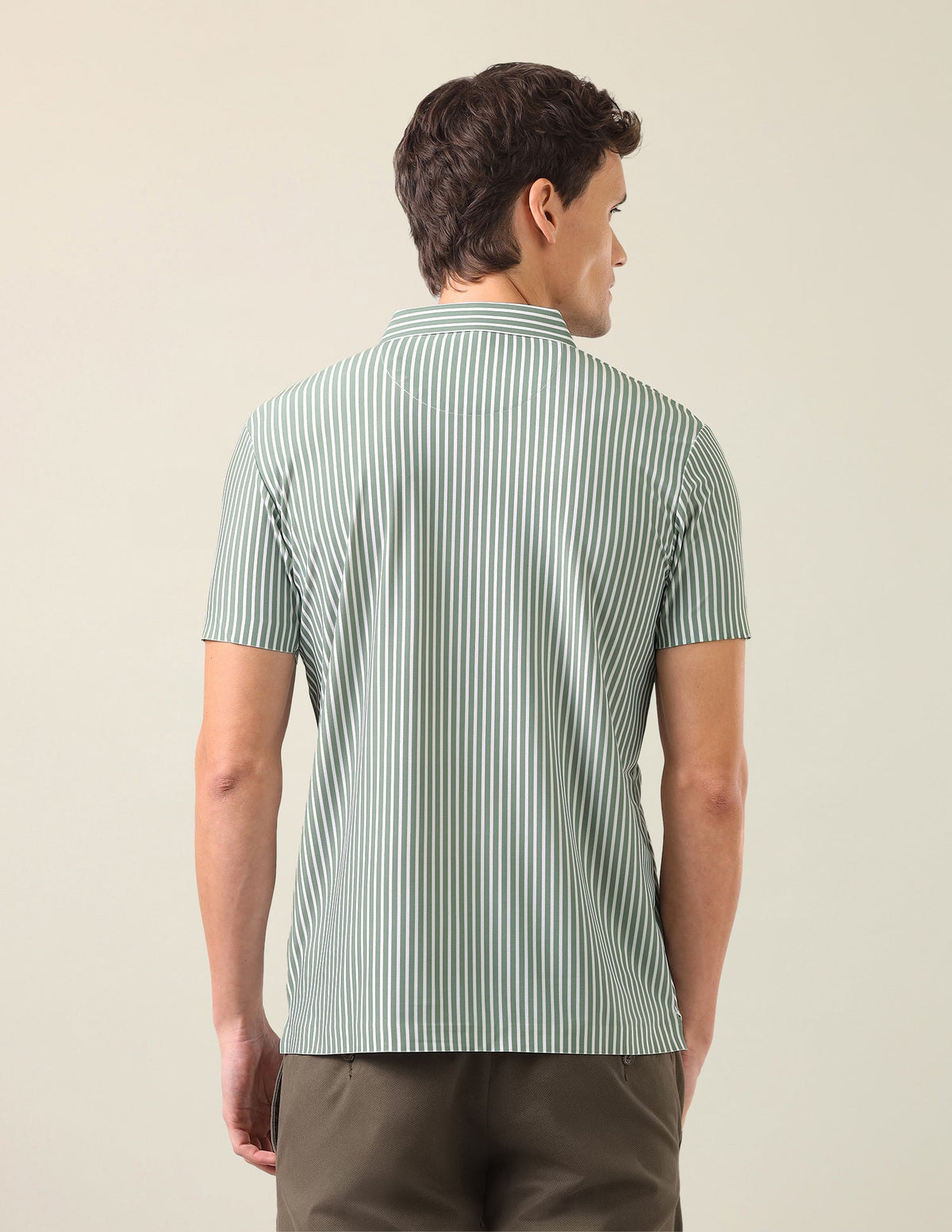 Vertical Striped Slim Fit Polo Shirt USP0